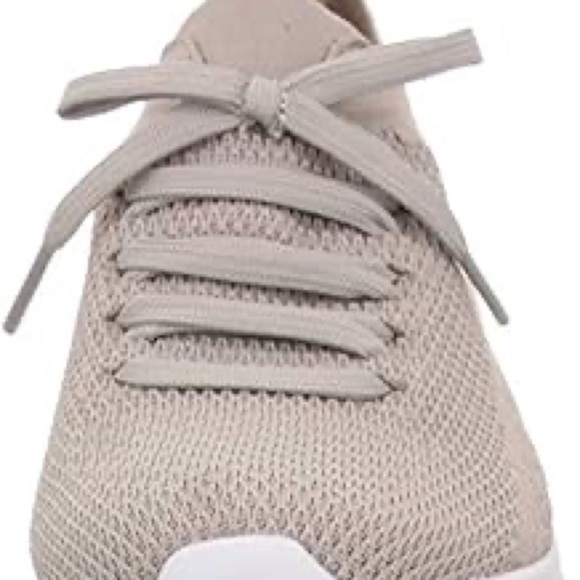 Skechers Shoes - SKETCHERS-Women's Beige Wide Fit Knit Sneakers SZ 8 1/2